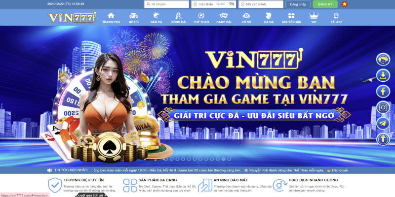 Giới thiệu game Vin777