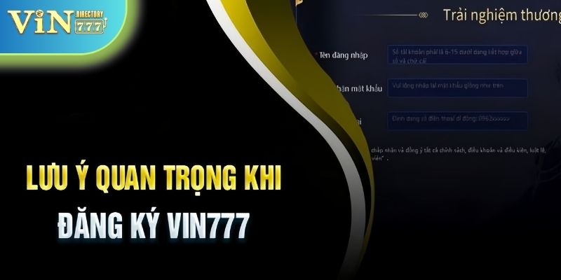 Quan tâm tới một vài chú ý để quy trình thực hiện thuận lợi